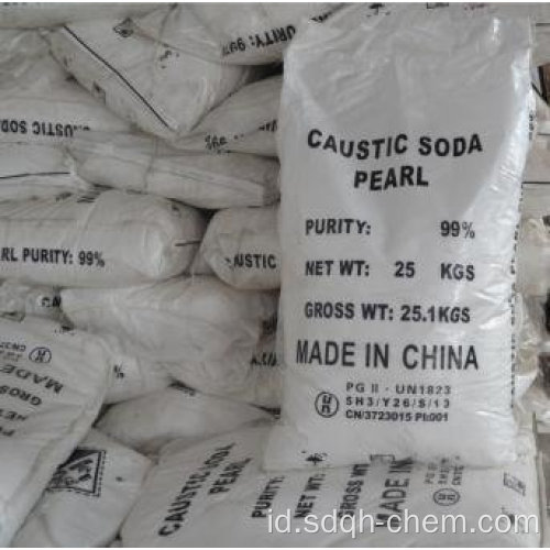 Kelas Industri CAS NO 1310-73-2 Caustic Soda Flakes